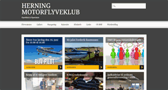 Desktop Screenshot of herningmotorflyveklub.dk