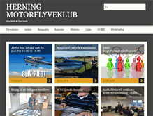 Tablet Screenshot of herningmotorflyveklub.dk
